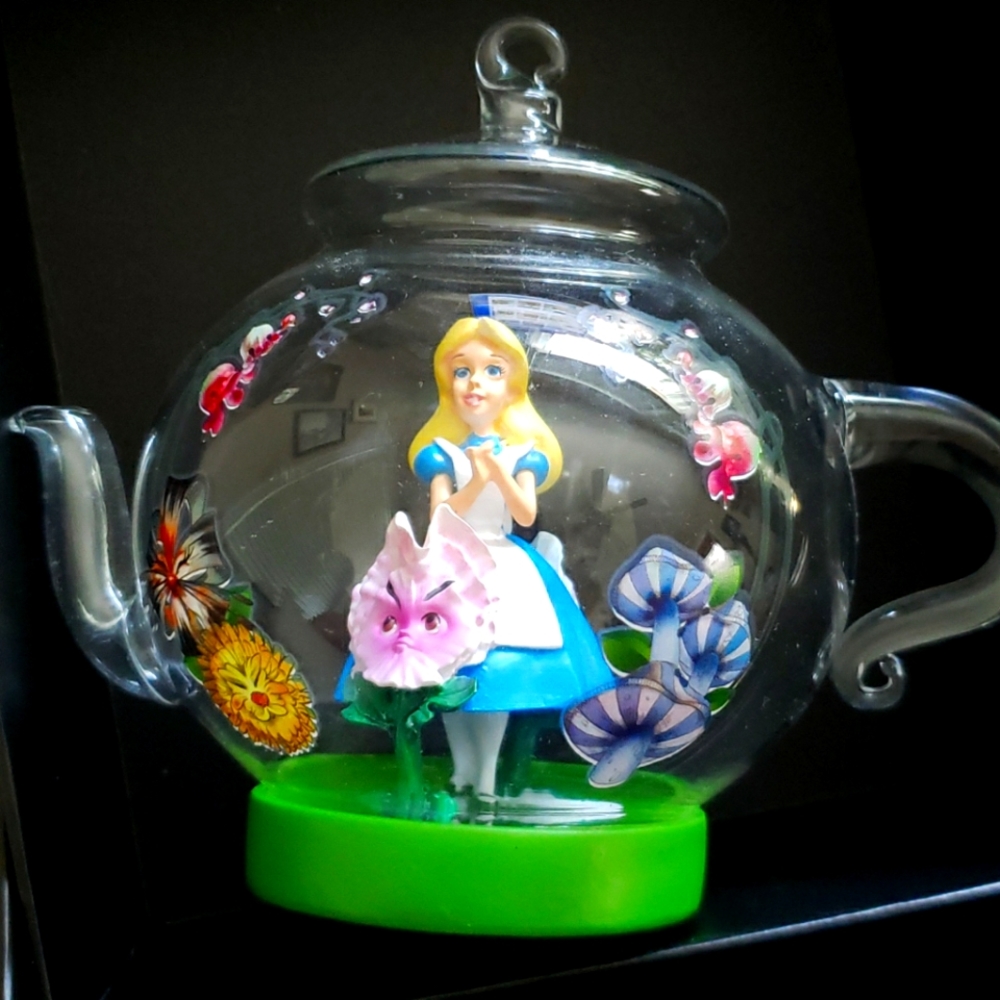 Alice in Wonderland teapot ornament